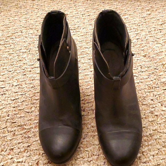 Rag & Bone Black Harrow Bootie with Box 37.5 - Picture 2 of 9